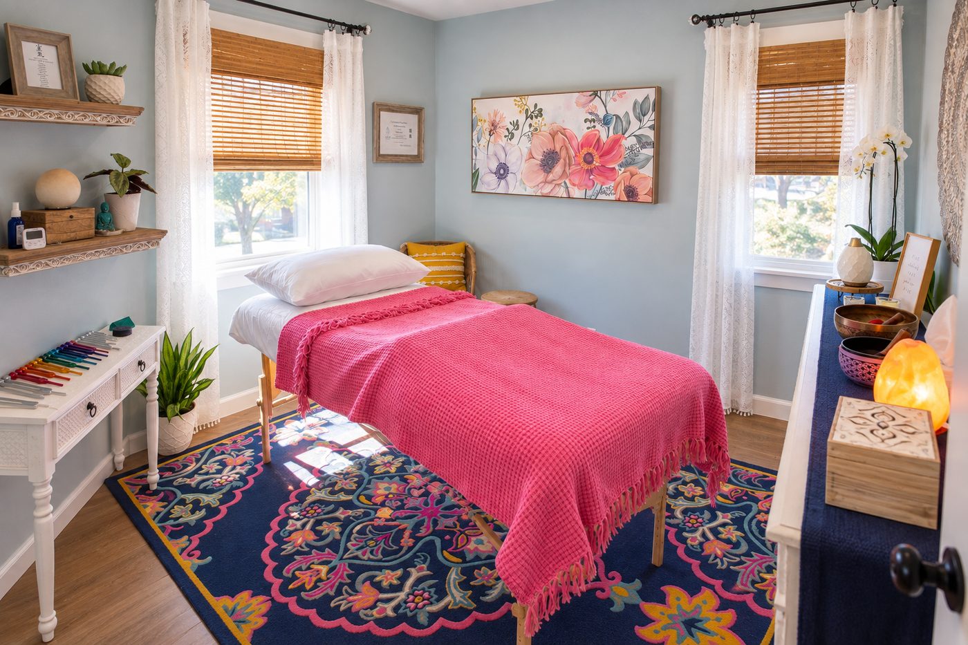 The Reiki treatment room